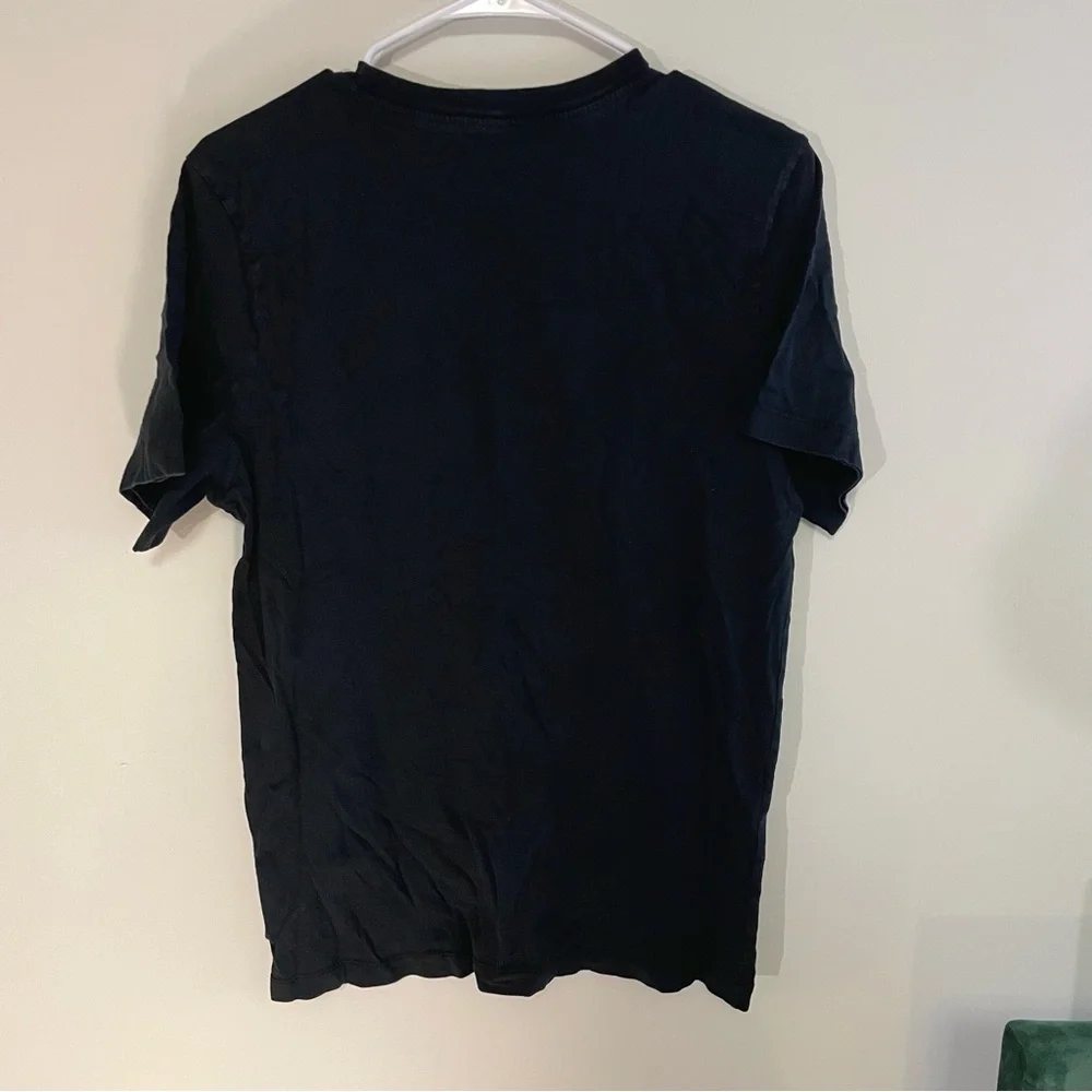Nike Connect 1 Black Logo Tee T-Shirt Men's Green Red Soft Cotton Graphic Small